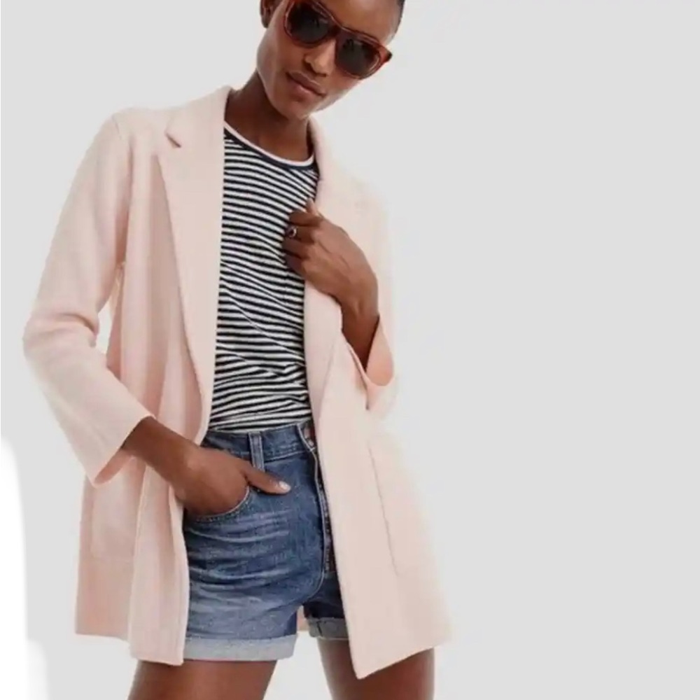 JCrew Sweater Blazer in a beautiful light pink!